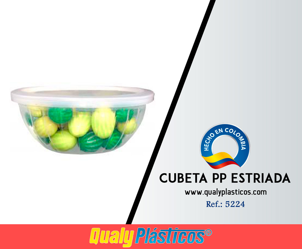 QualyPlásticos - Cubeta PP Estriada