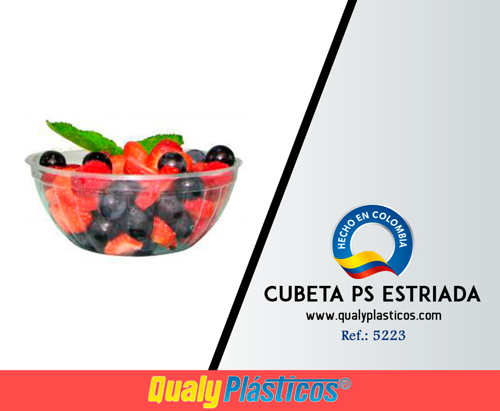 QualyPlásticos - Cubeta PS Estriada