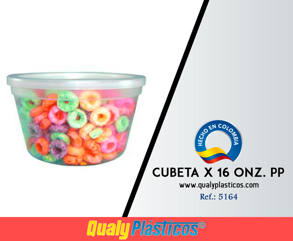 QualyPlásticos - Cubeta x 16 Onz. PP