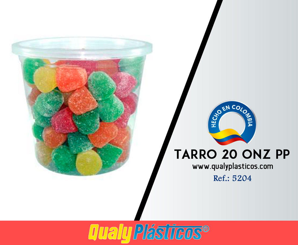QualyPlásticos - Tarro x 20 Onz. PP