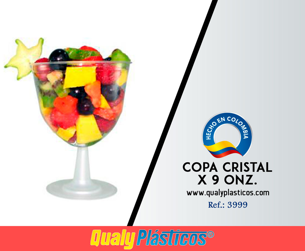 QualyPlásticos - Copa Cristal x 9 Onz.