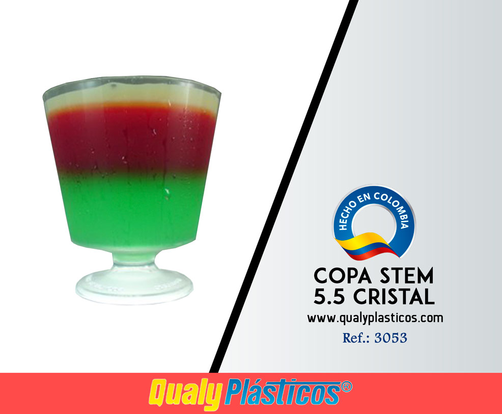 QualyPlásticos - Copa Stem 5.5 Cristal