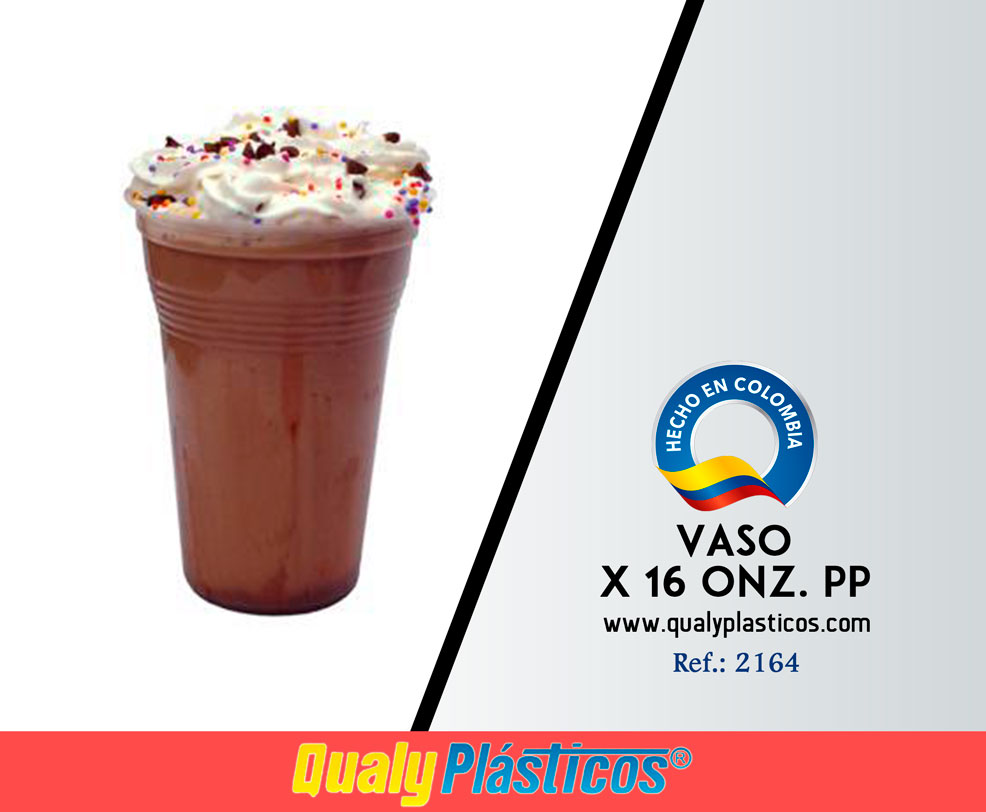 QualyPlásticos - Vaso x 16 Onz. PP